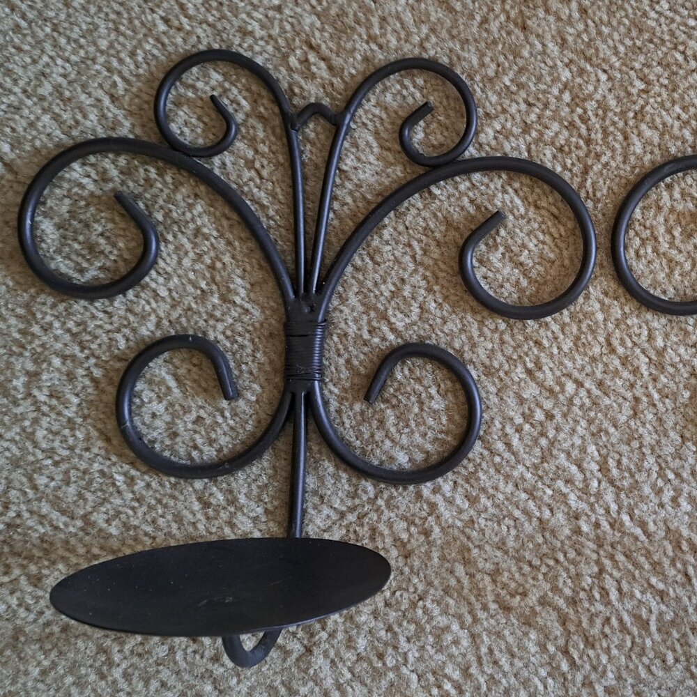 Ornate Candle Wall Sconces Set Of 2